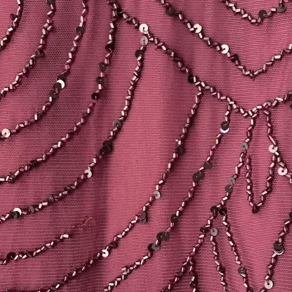 NWT adrienna papell art deco blouson beaded gown - Picture 9 of 10